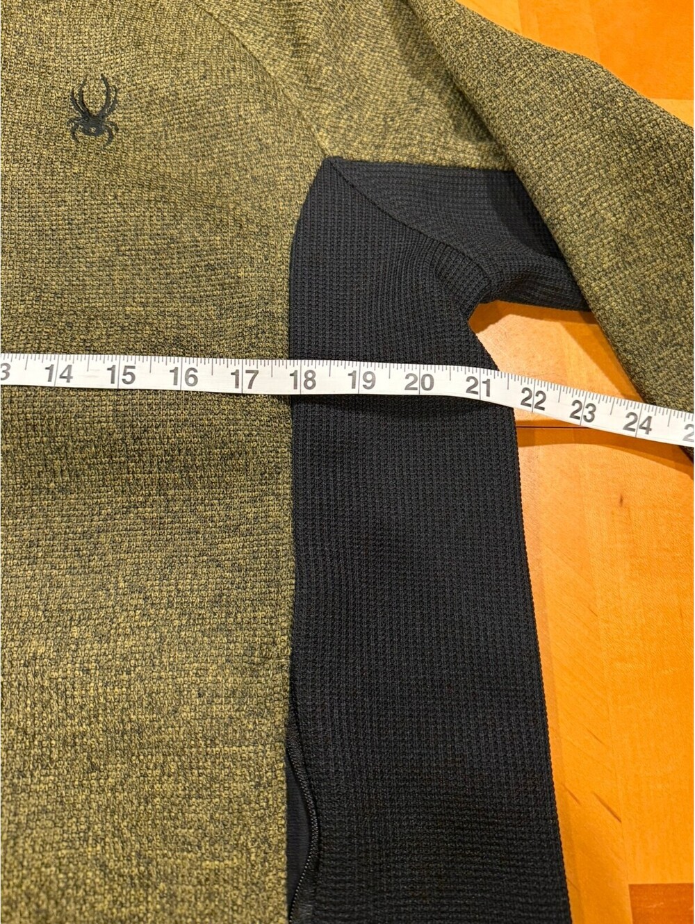 Spyder Core Sweater Jacket Men L Olive Black Full Zip Fleece Ski US Team - Picture 3 of 9